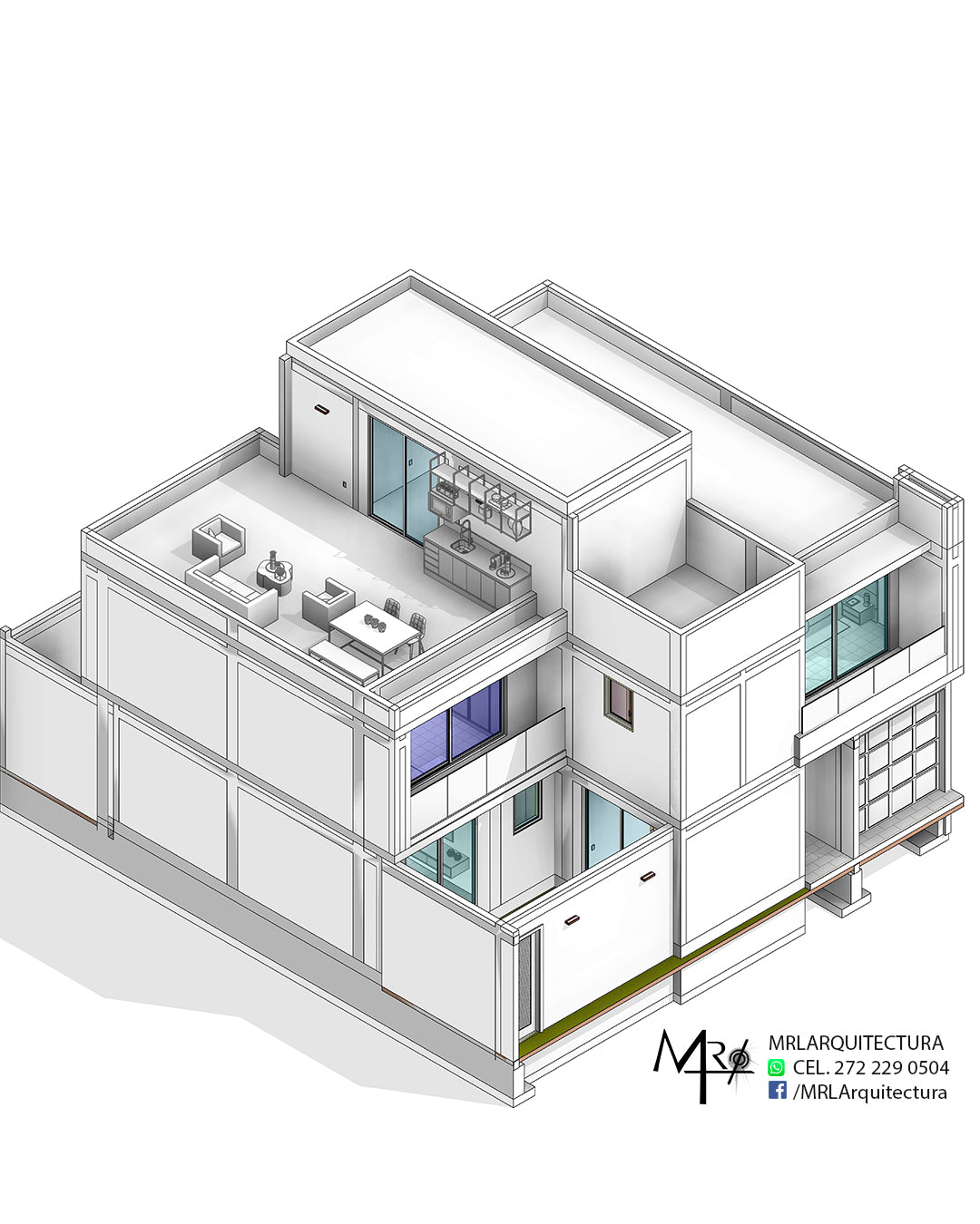 Casa EAL - 12.50x14.25 - Arquitectónico