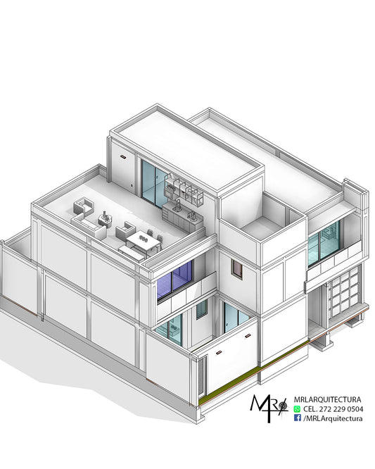 Casa EAL - 12.50x14.25 - Arquitectónico