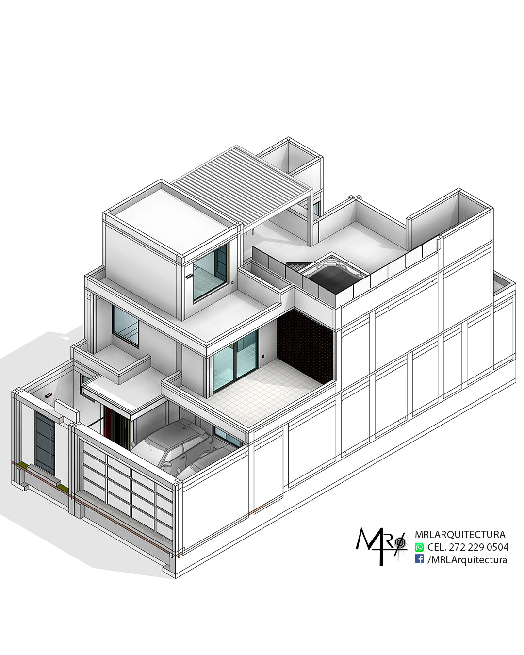 Casa JS2 - 9x18.65 - Arquitectónico