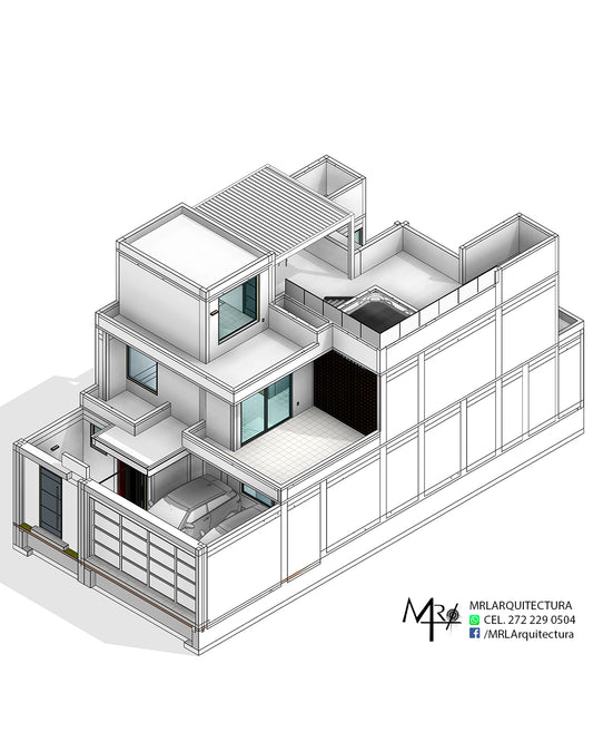 Casa JS2 - 9x18.65 - Arquitectónico