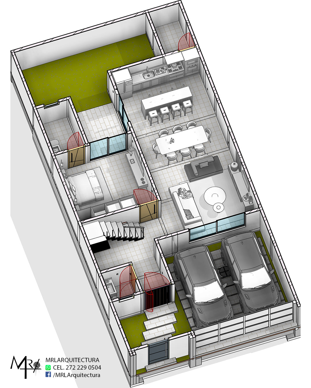 Casa JS2 - 9x18.65 - Arquitectónico