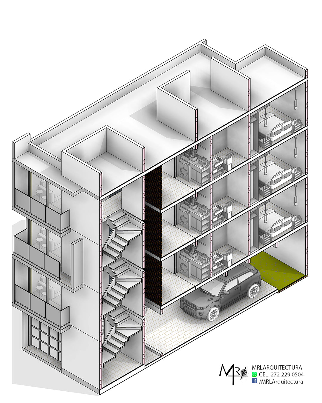 Departamentos TAP - 5.85x15 - Arquitectónico