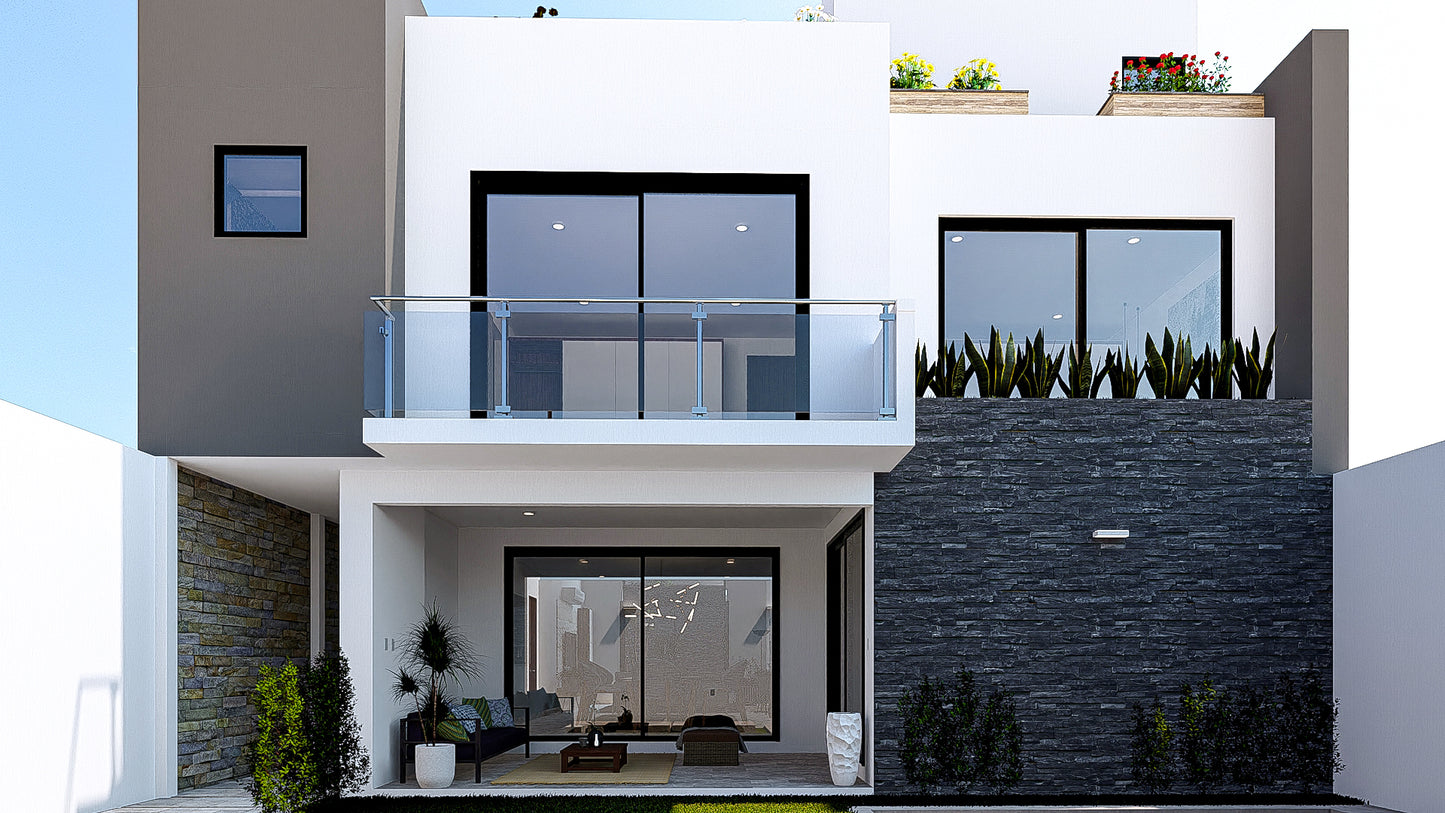 Casa CSA - 10.50x22 - Arquitectónico